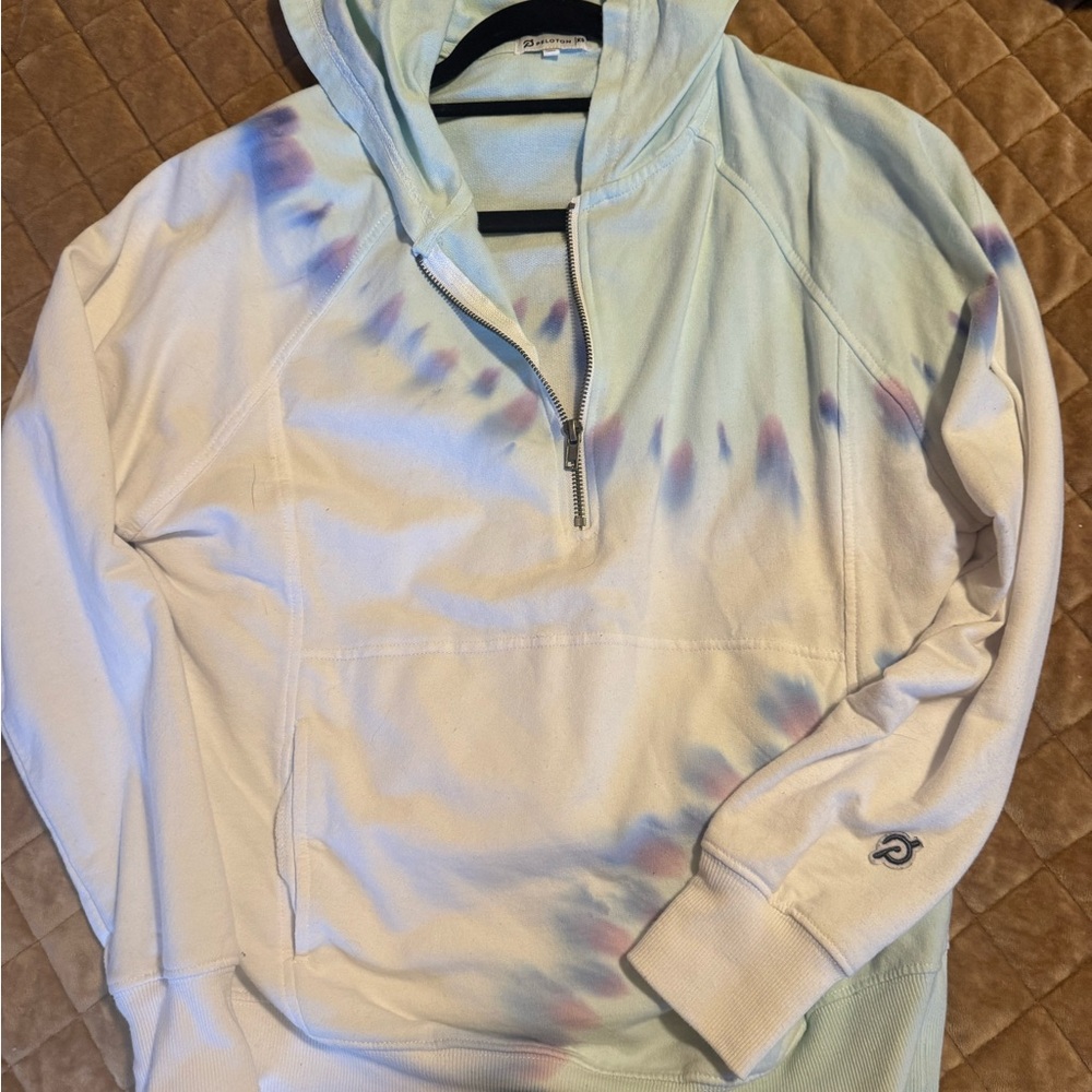 Tie-Dye Quarter-Zip Hoodie